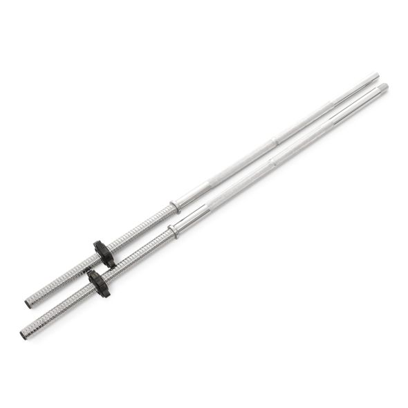 Body Power 5' Hollow 2 Piece Standard Spinlock Bar with Collars
