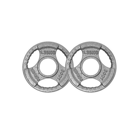 Body Power 77.5Kg Tri Grip Olympic Weight Plate Set