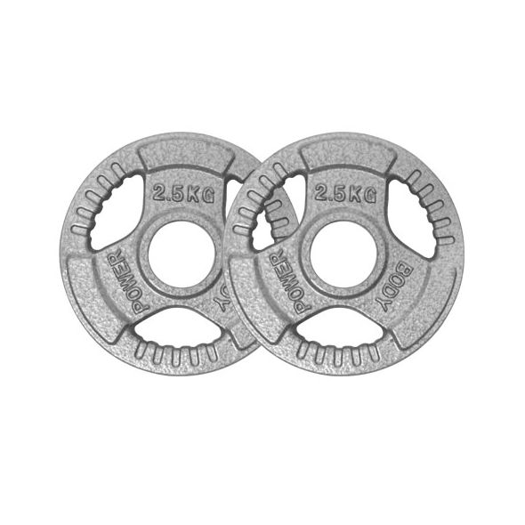 Body Power 77.5Kg Tri Grip Olympic Weight Plate Set