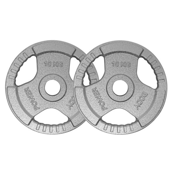 Body Power 90Kg Tri Grip Olympic Weight Plate Set