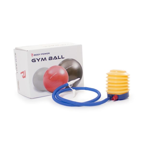 Body Power 65cm Gym Ball With Pump (300Kg Burst Resistant) Red