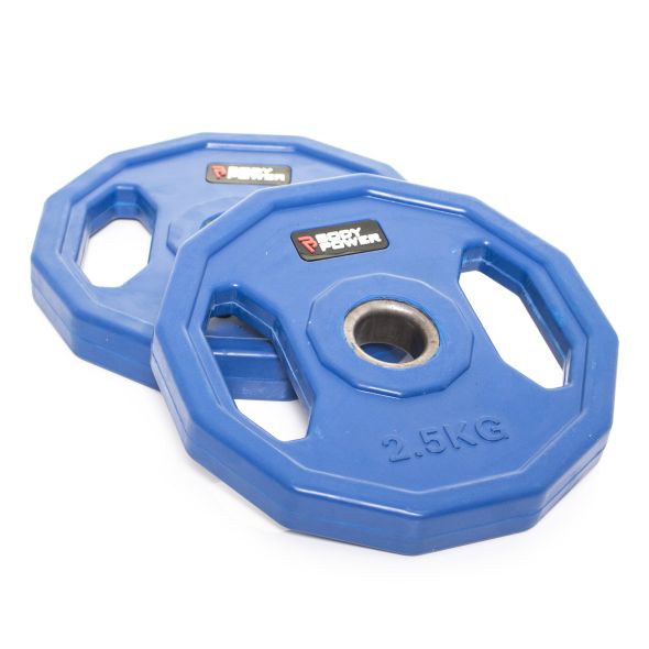 Body Power 2.5Kg Classic Rubber Studio Plates (x2)