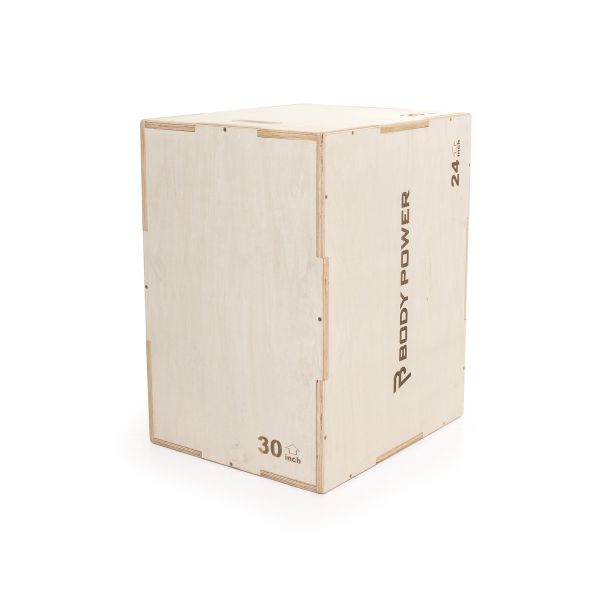 Body Power Large Wooden 3 in 1 Plyo Box (30"x24"x20")