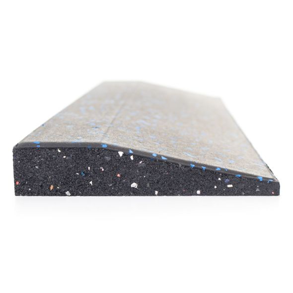 Body Power 30mm Floor Tile Ramp Edge x1 (500mm Length) - Black with Blue Speckle
