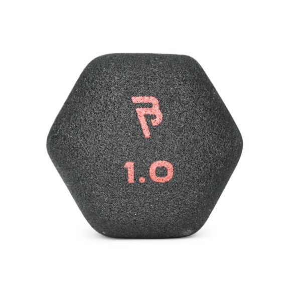 Body Power 1Kg Neoprene Hex Dumbbells (x2)