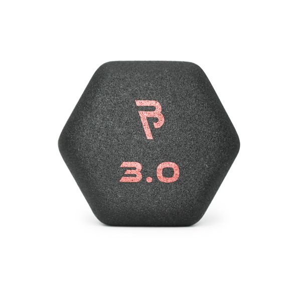 Body Power 3Kg Neoprene Hex Dumbbells (x2)