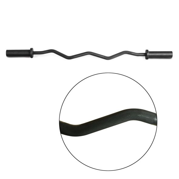 Body Power Olympic Curl Bar - Black