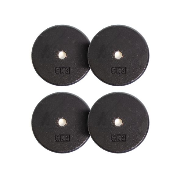 Body Power 5Kg Pro-Style Standard Weight Plates (x4)