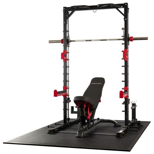 Body Power Smith Half Rack with Bench