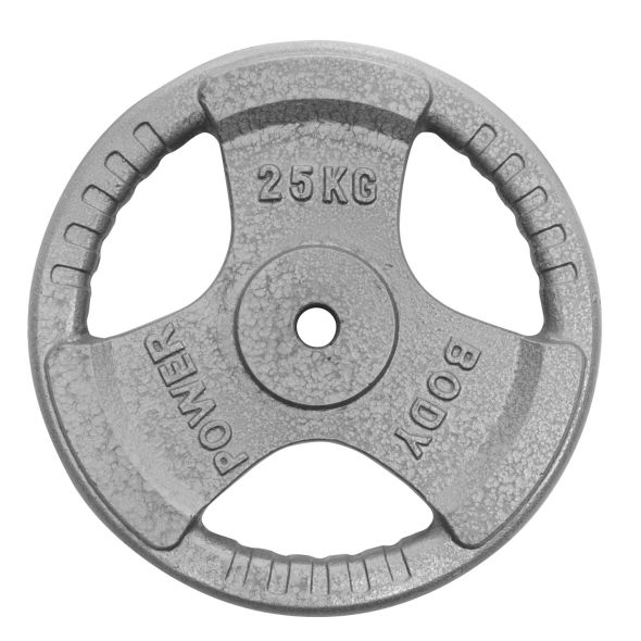 Body Power 25Kg Standard Tri Grip Weight Plates (x2)