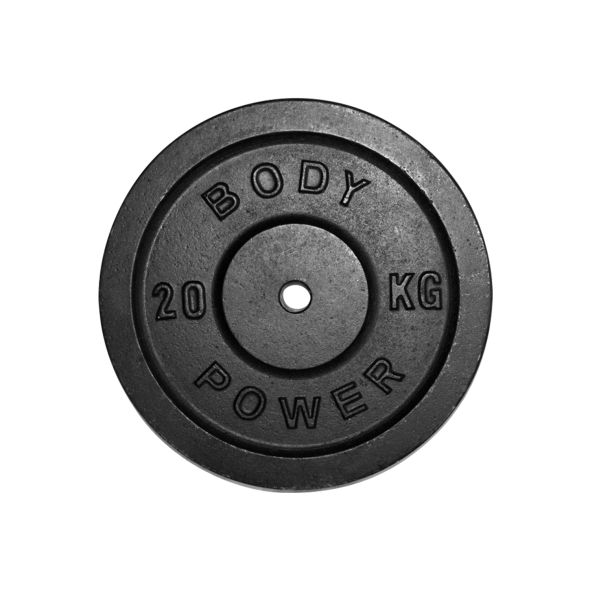 Body Power 20Kg Cast Iron Standard Weight Plates (x2)
