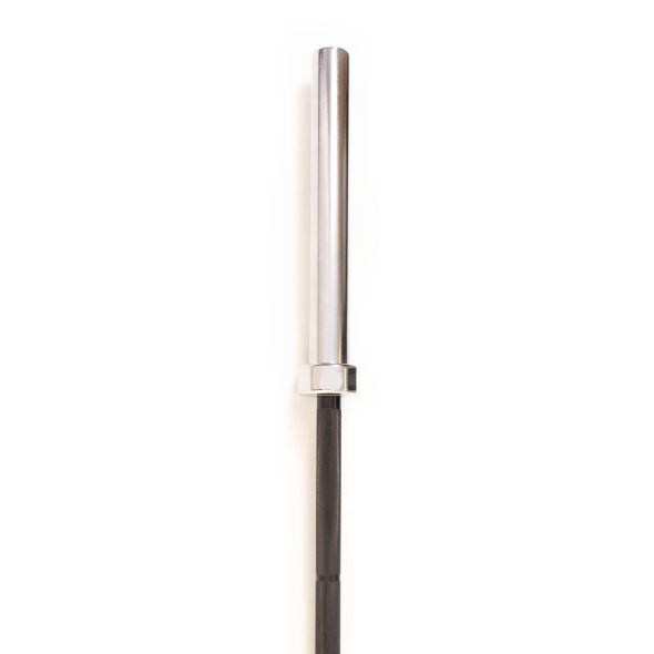 Body Power 5ft Olympic Bar - Black Shaft with Chrome Sleeves