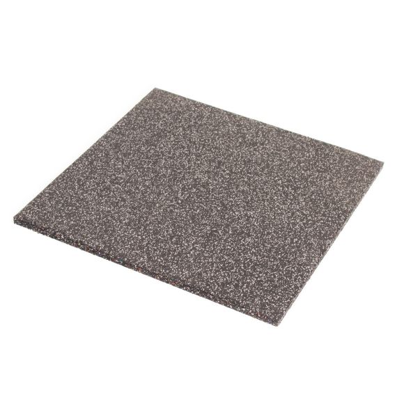 Body Power 15mm Floor Tile 500mm x 500mm (x1) - Black with Grey Speckle