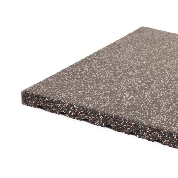 Body Power 30mm Floor Tile 500mm x 500mm (x1) - Black with Grey Speckle