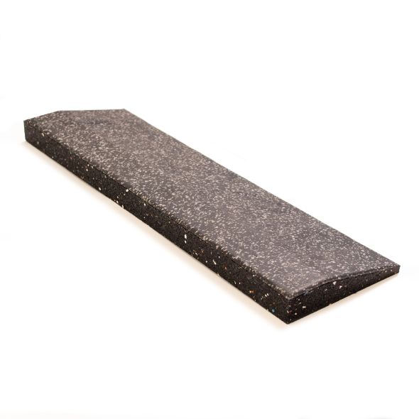 Body Power 30mm Floor Tile Ramp Edge (x1) (500mm Length) - Black with Grey Speckle
