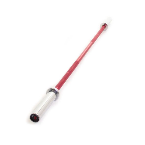 Body Power 1.8m 7kg Aluminium Training/Technique Bar - Red Shaft with Chrome Sleeves
