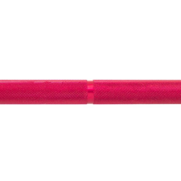 Body Power 1.8m 7kg Aluminium Training/Technique Bar - Red Shaft with Chrome Sleeves