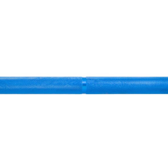 Body Power 2m 10kg Aluminium Training/Technique Bar - Blue Shaft with Chrome Sleeves