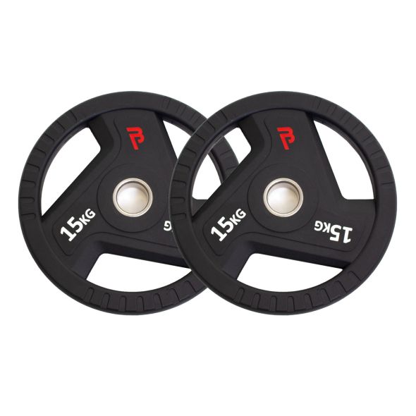 Body Power 15Kg Urethane Olympic Discs (x2)