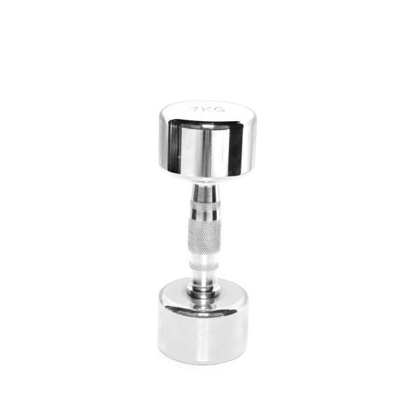 Body Power 7Kg Ergo Chrome Dumbbells (x2)