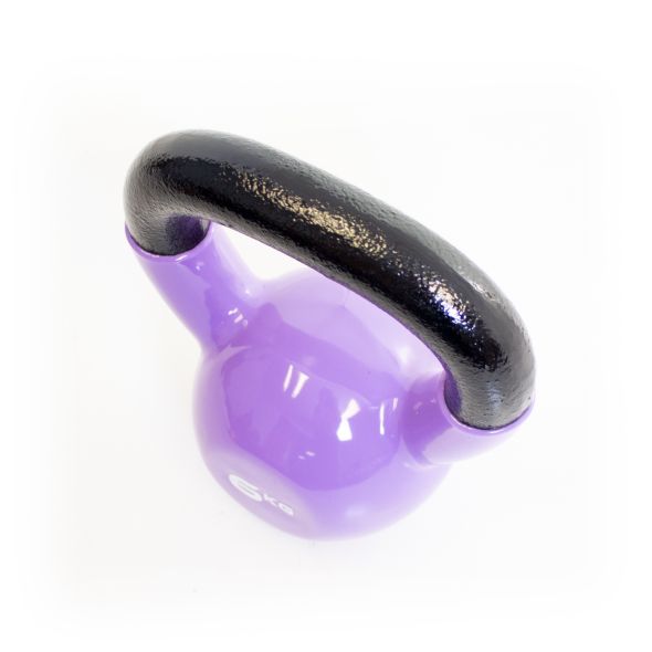 Body Power 6kg Vinyl Coated Kettlebell
