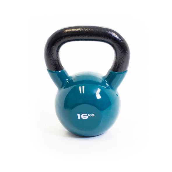 Body Power 16kg Vinyl Coated Kettlebell