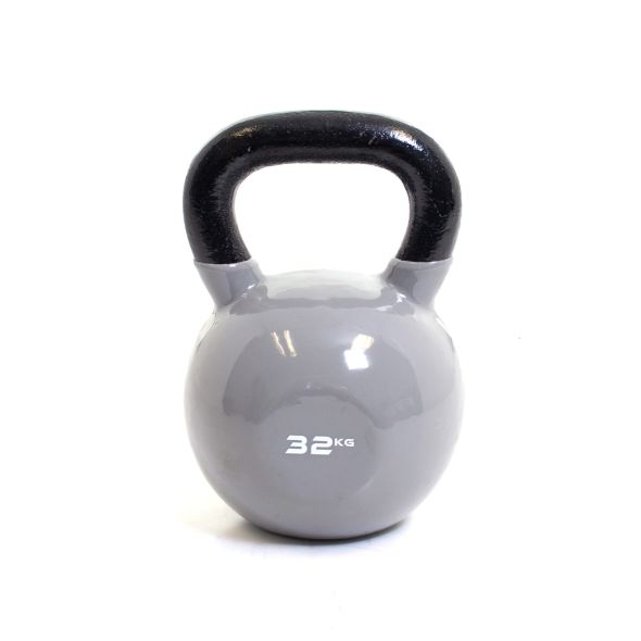 Body Power 32kg Vinyl Coated Kettlebell