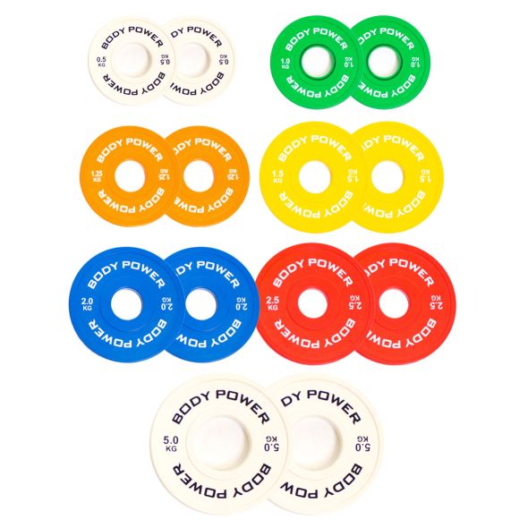 Body Power 27.5 Kg Coloured Fractional Weight Plate Set
