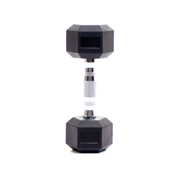 Body Power 4Kg Rubber Hex Dumbbells (x2)