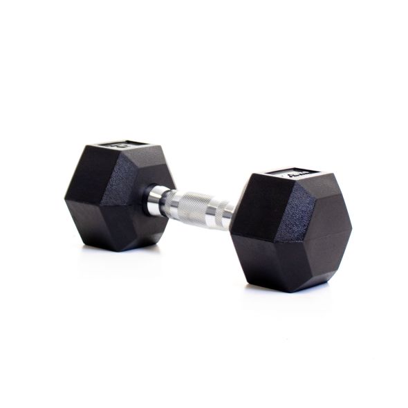 Body Power 7.5Kg Rubber Hex Dumbbells (x2)