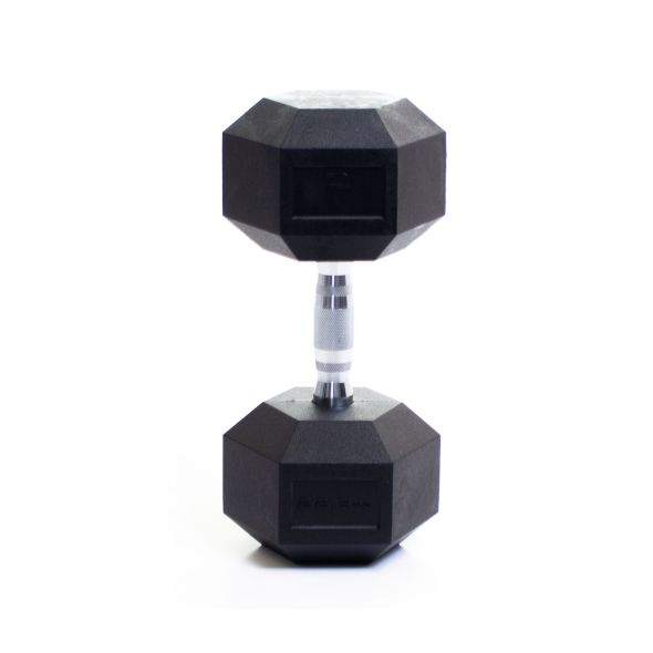 Body Power 22.5Kg Rubber Hex Dumbbells (x2)