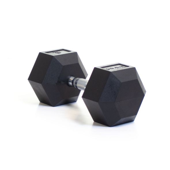 Body Power 22.5Kg Rubber Hex Dumbbells (x2)