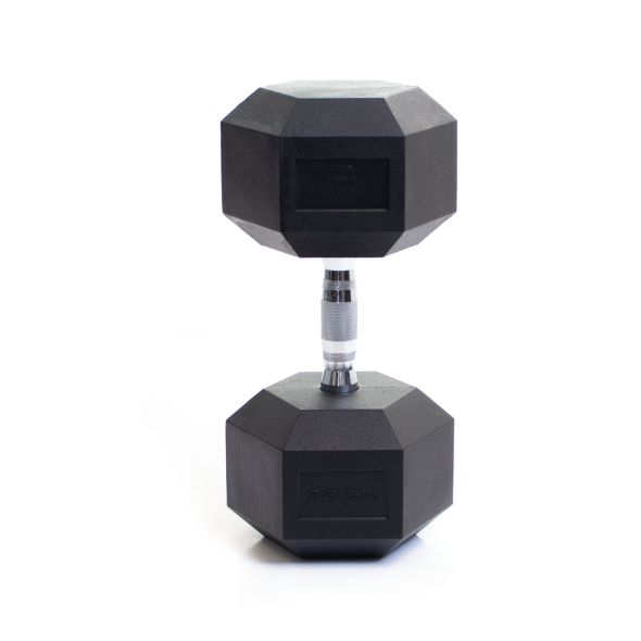 Body Power 32.5Kg Rubber Hex Dumbbells (x2)
