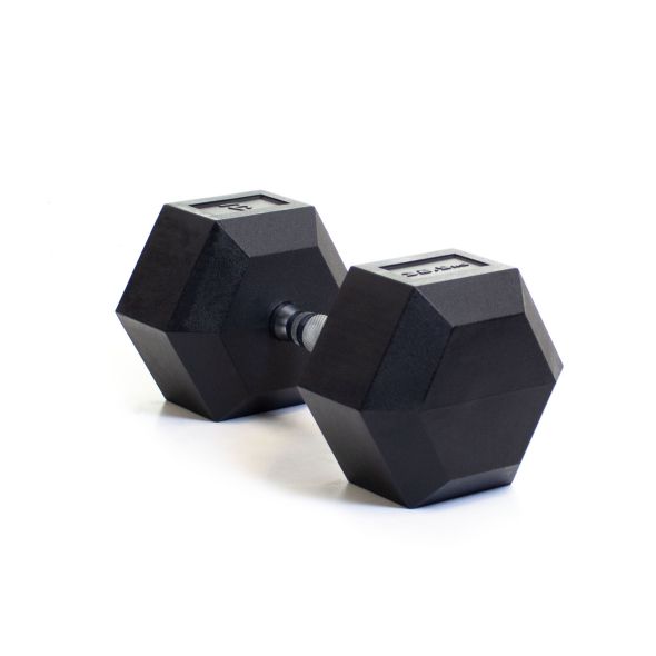Body Power 32.5Kg Rubber Hex Dumbbells (x2)