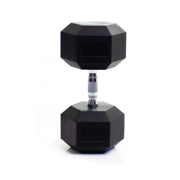 Body Power 37.5Kg Rubber Hex Dumbbells (x2)