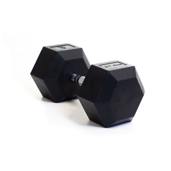 Body Power 37.5Kg Rubber Hex Dumbbells (x2)