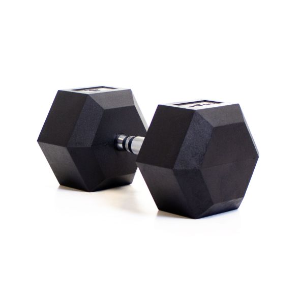 Body Power 40Kg Rubber Hex Dumbbells (x2)