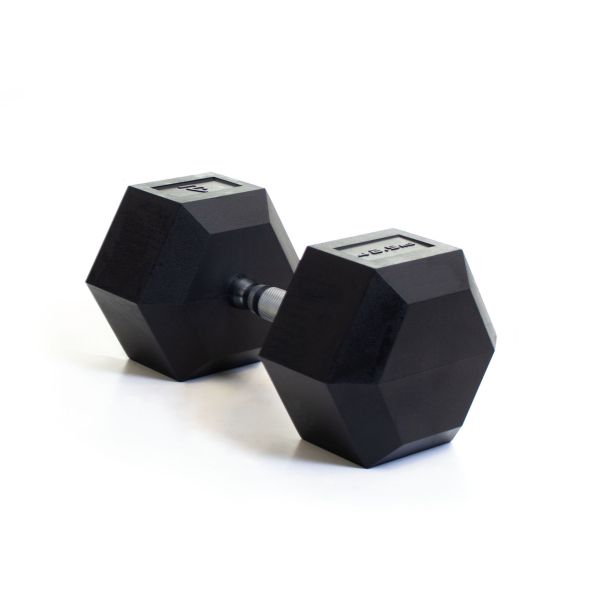Body Power 42.5Kg Rubber Hex Dumbbells (x2)