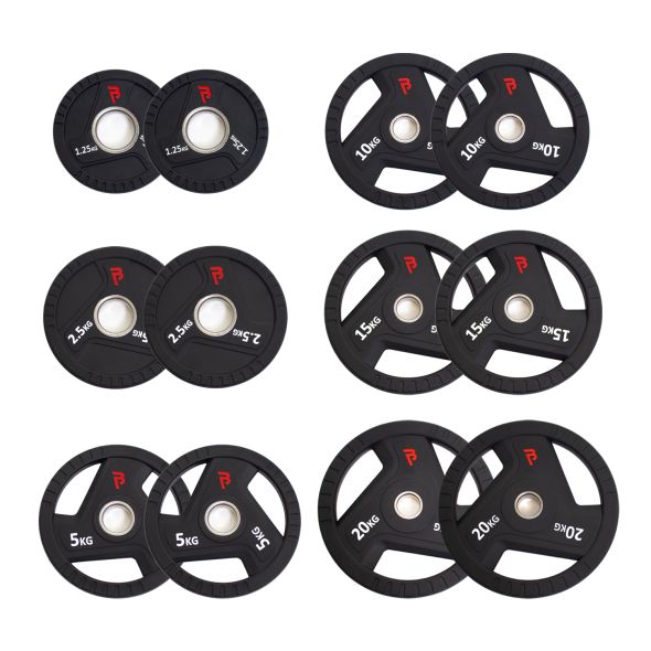 Body Power 107.5kg Urethane Olympic Weight Plate Set