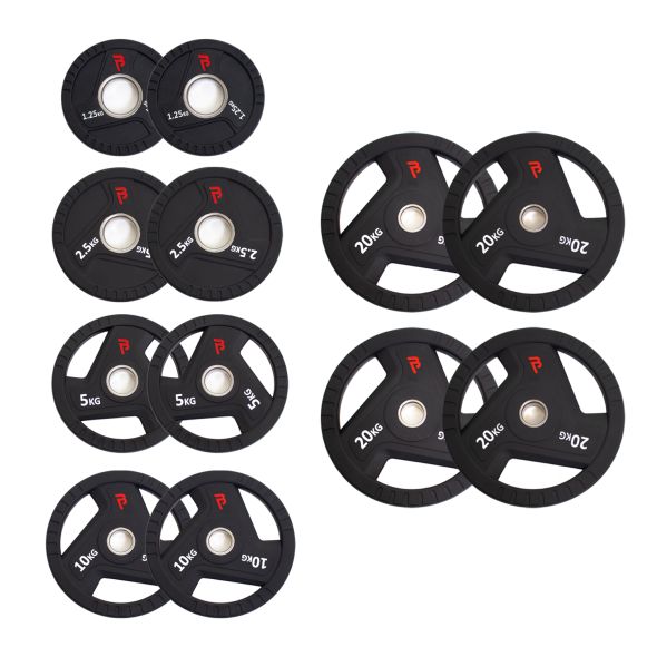Body Power 117.5kg Urethane Olympic Weight Plate Set