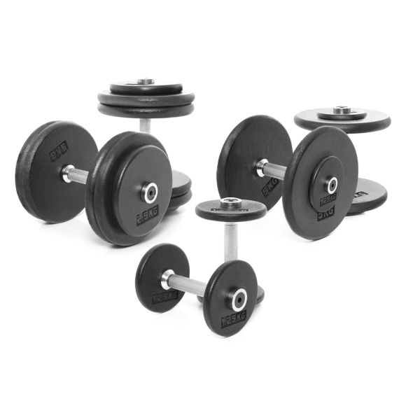 Body Power Pro-style Dumbbell Set - 2.5-25kg (10 Pairs)