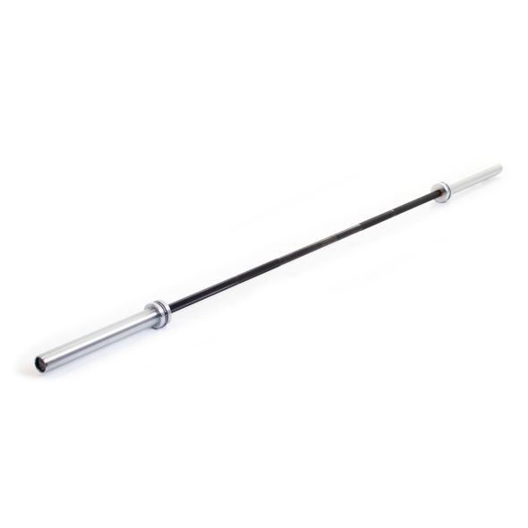 Body Power TITAN 2.3m 20kg Competition Deadlift Barbell - Black Shaft with Chrome Sleeves - 680kg Rated