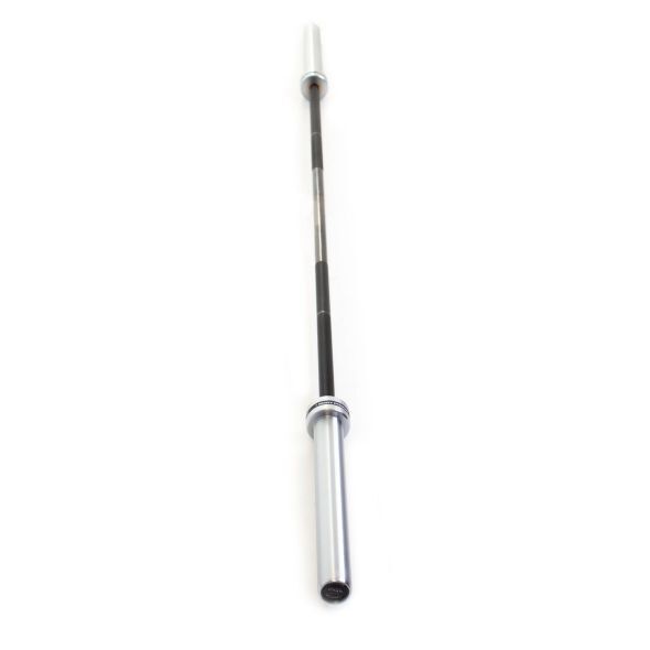 Body Power TITAN 2.3m 20kg Competition Deadlift Barbell - Black Shaft with Chrome Sleeves - 680kg Rated