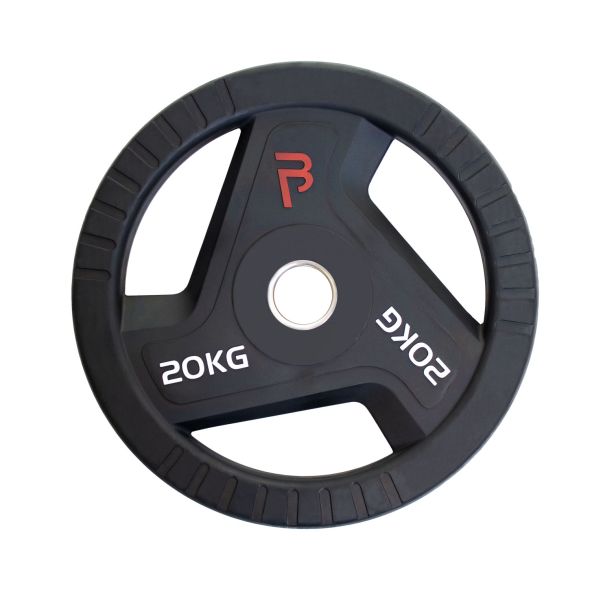 Body Power 127.5kg Rubber Tri-Grip Olympic Weight Set