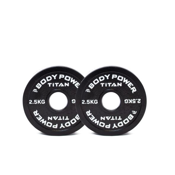 Body Power TITAN Calibrated Cast Iron Olympic Plate 2.5kg (x2)