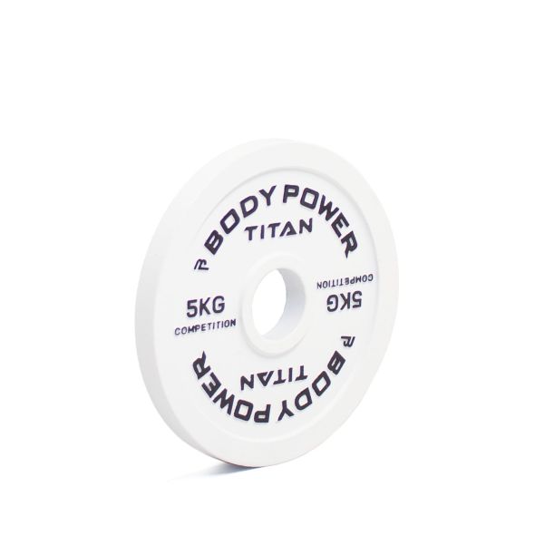 Body Power TITAN Calibrated Cast Iron Olympic Plate 5kg (x2)