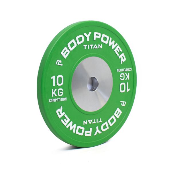 Body Power TITAN Competition Bumper Plate 10kg (x1)