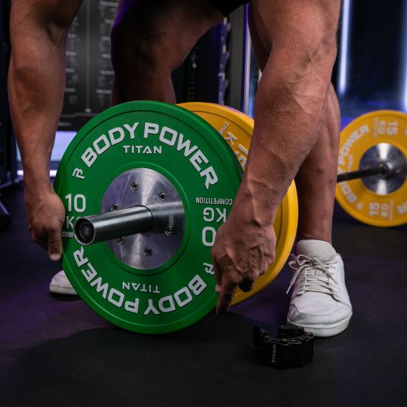 Body Power TITAN Competition Bumper Plate 10kg (x1)