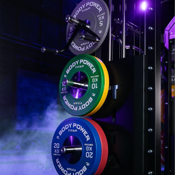 Body Power TITAN Competition Bumper Plate 10kg (x1)