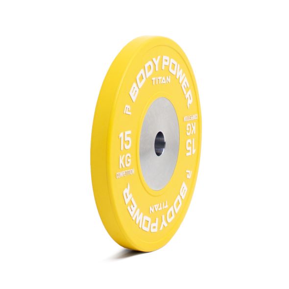 Body Power TITAN Competition Bumper Plate 15kg (x1)